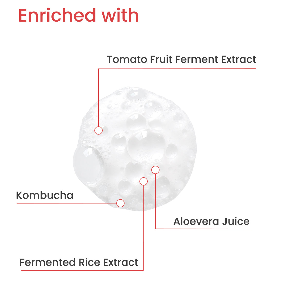 Kombucha Foaming Face Wash ingredients