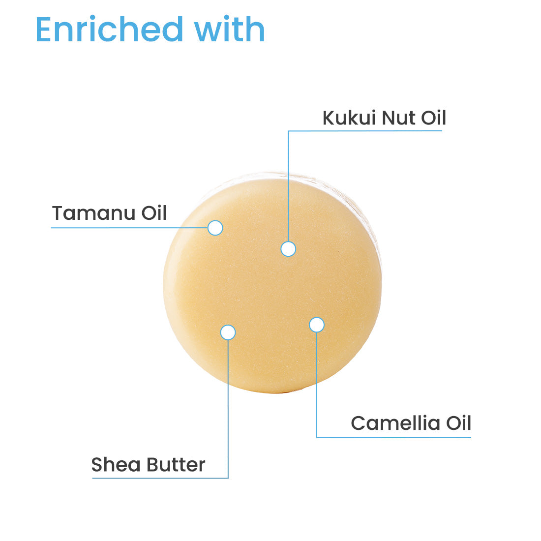 SOLID CONDITIONER BAR - TAMANU, KUKUI NUT & CAMELLIA OIL