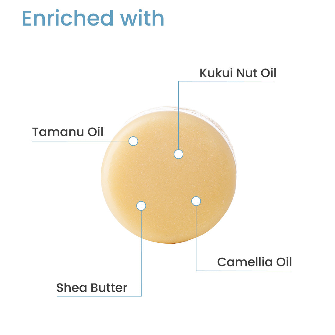SOLID CONDITIONER BAR - TAMANU, KUKUI NUT & CAMELLIA OIL