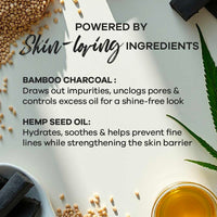 BAMBOO CHARCOAL & HEMP SEED OIL CLEANSING BALM - 40 gm