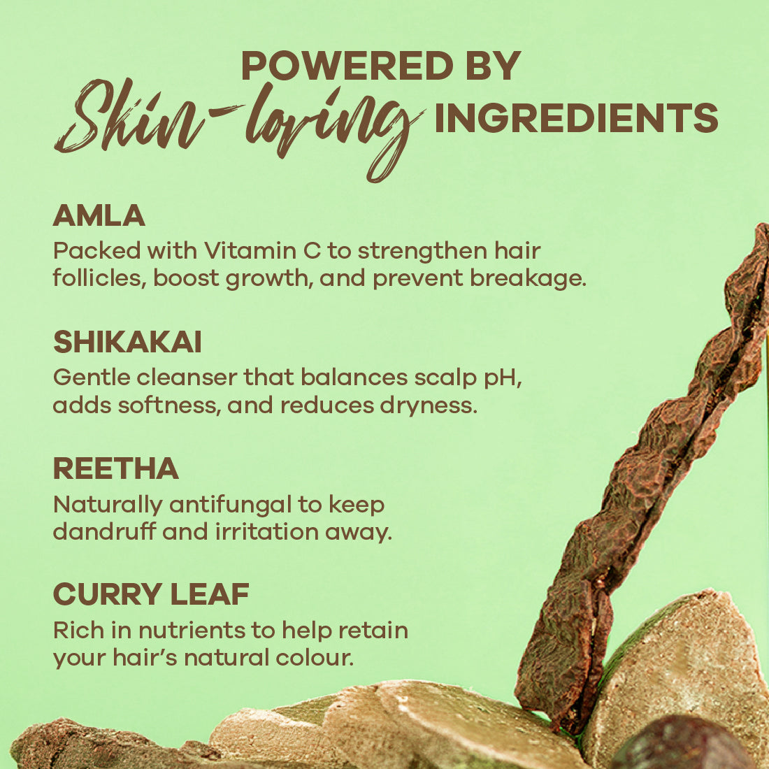 SHAMPOO BAR WITH SHIKAKAI, REETA, AMLA & CURRY LEAF