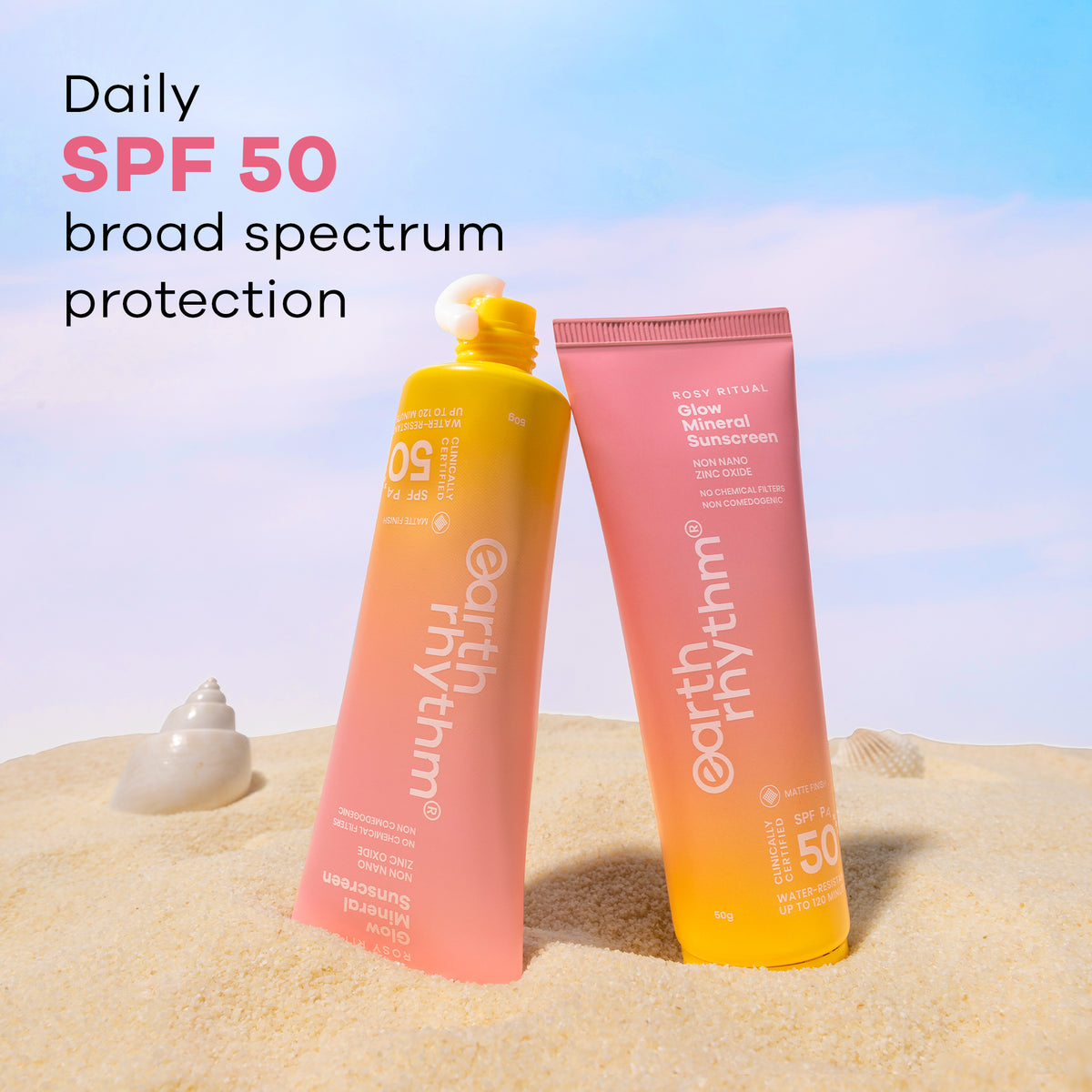 Rosy Ritual Glow Mineral Sunscreen SPF 50 PA++++ 50g
