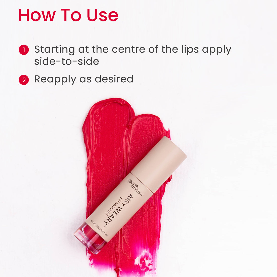 AIRY WEARY LIP MOUSSE (TINT)