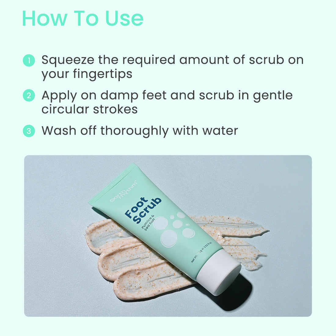 How to use foot scrub