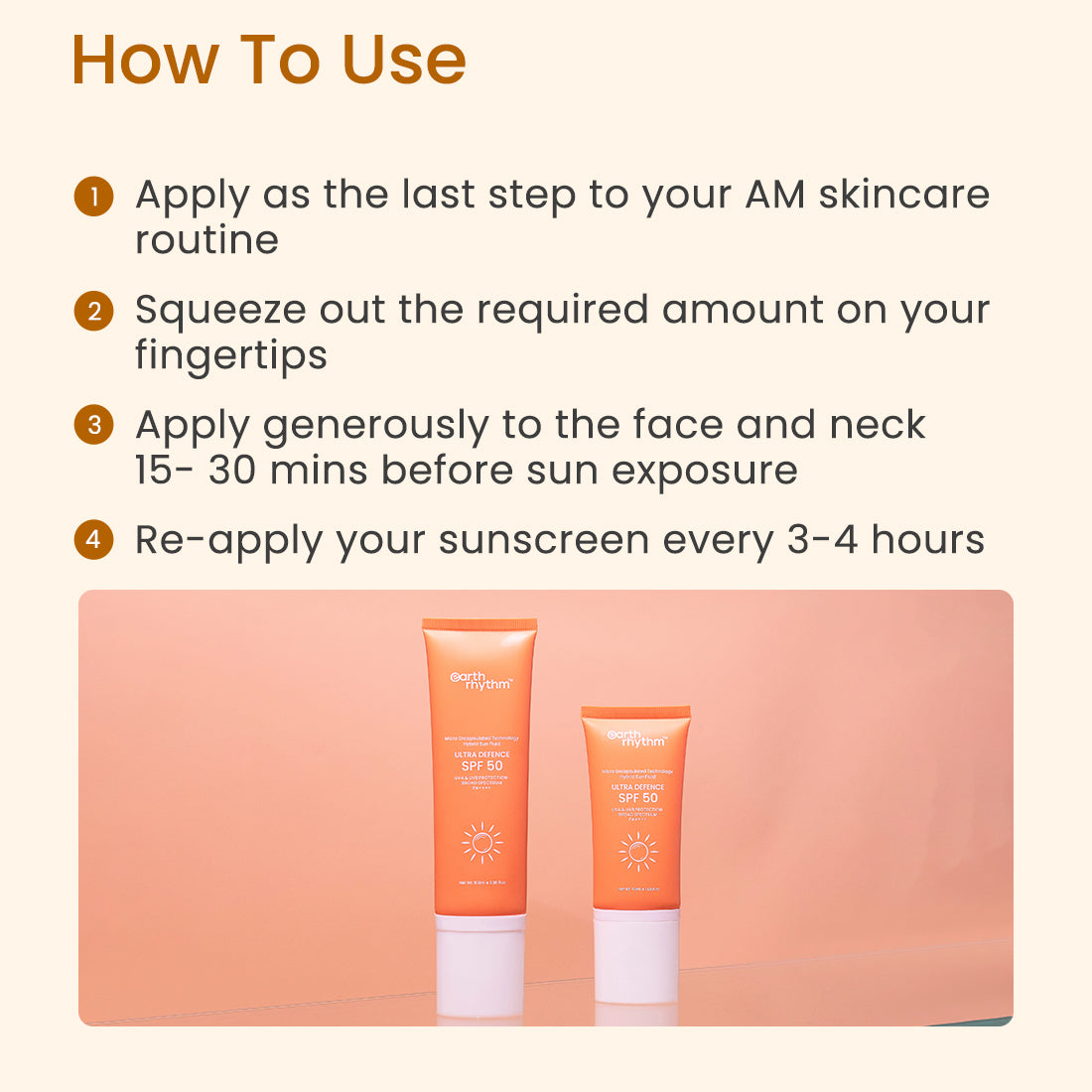 How to use SPF 50 Sunscreen