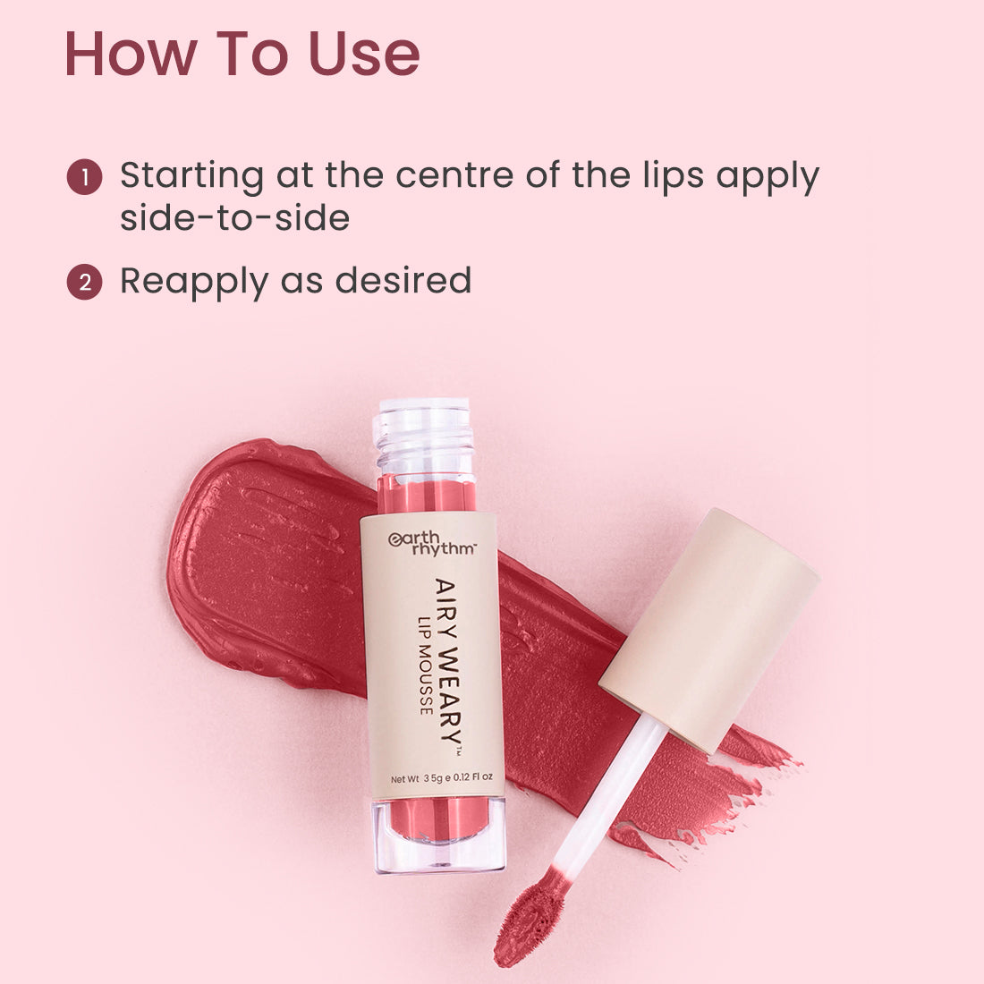 AIRY WEARY LIP MOUSSE TINT (BLOSEN)
