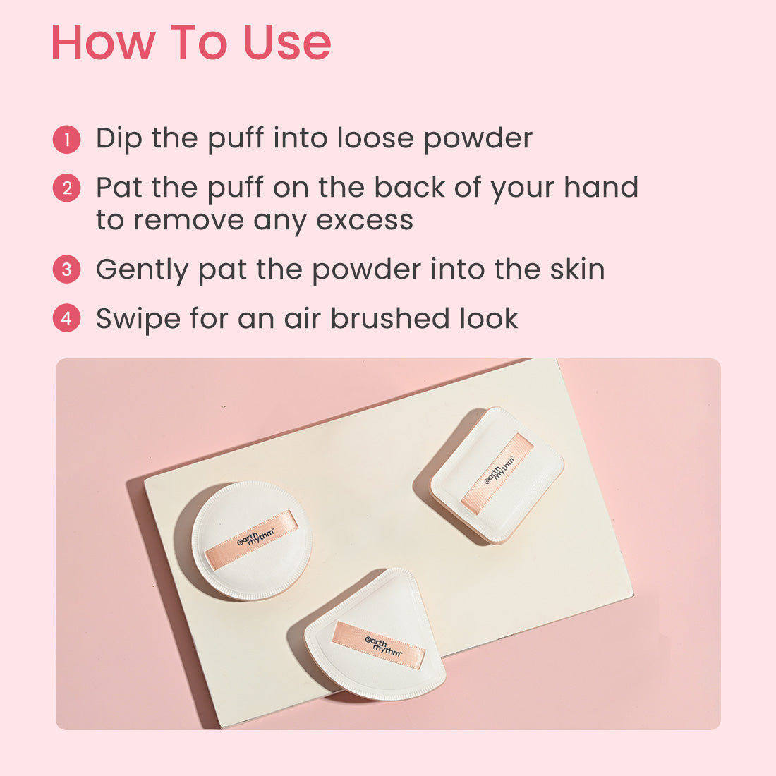 How to use makeup puff
