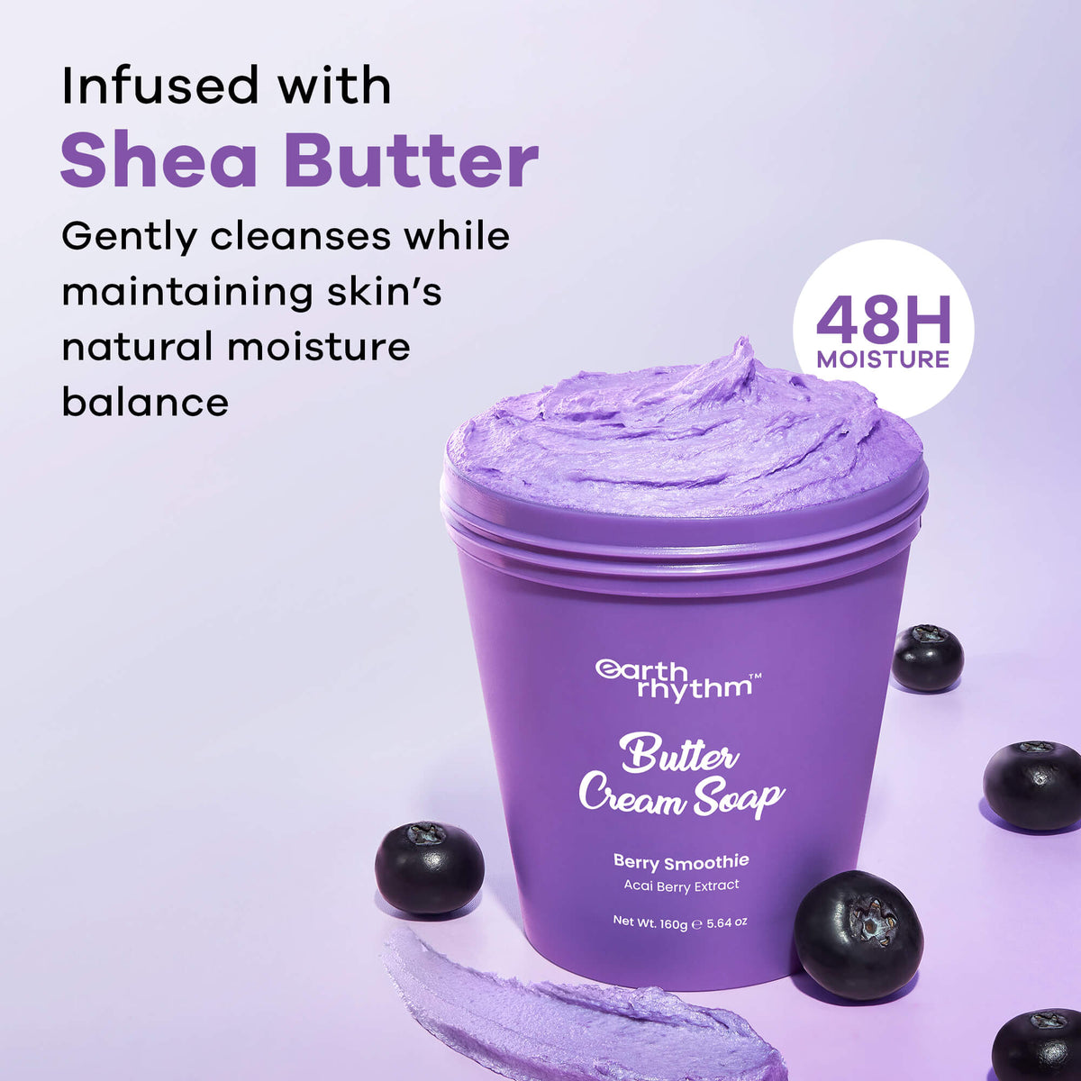 BERRY SMOOTHIE BUTTER CREAM SOAP - 160 gm