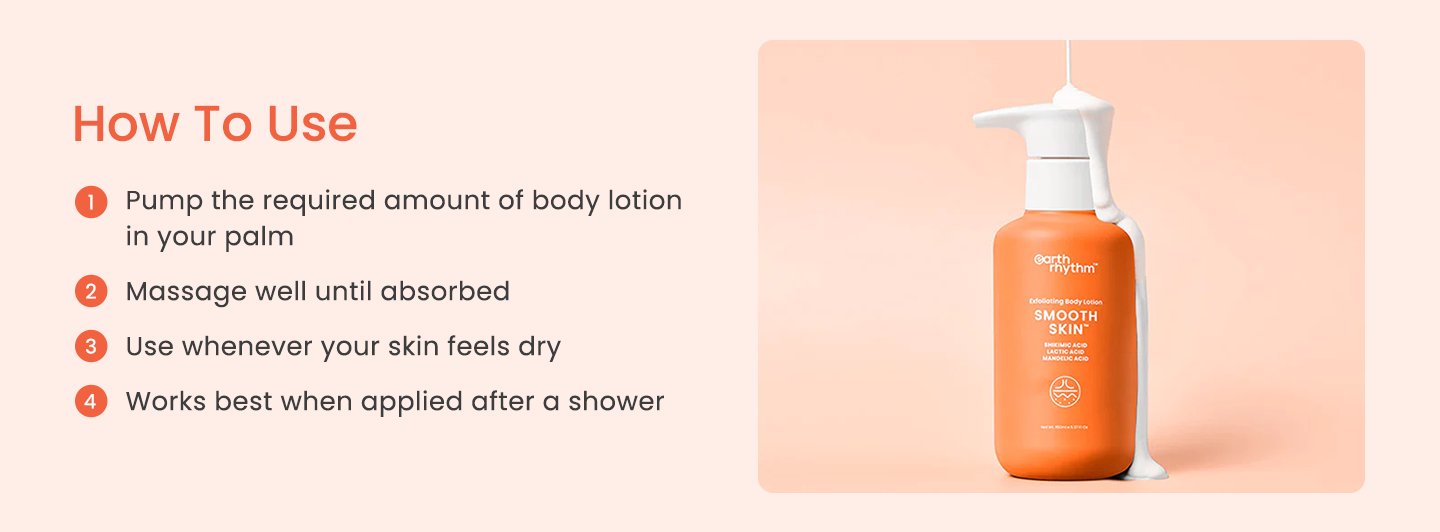 Exfoliating Body Lotion For Smooth Skin | Earth Rhythm