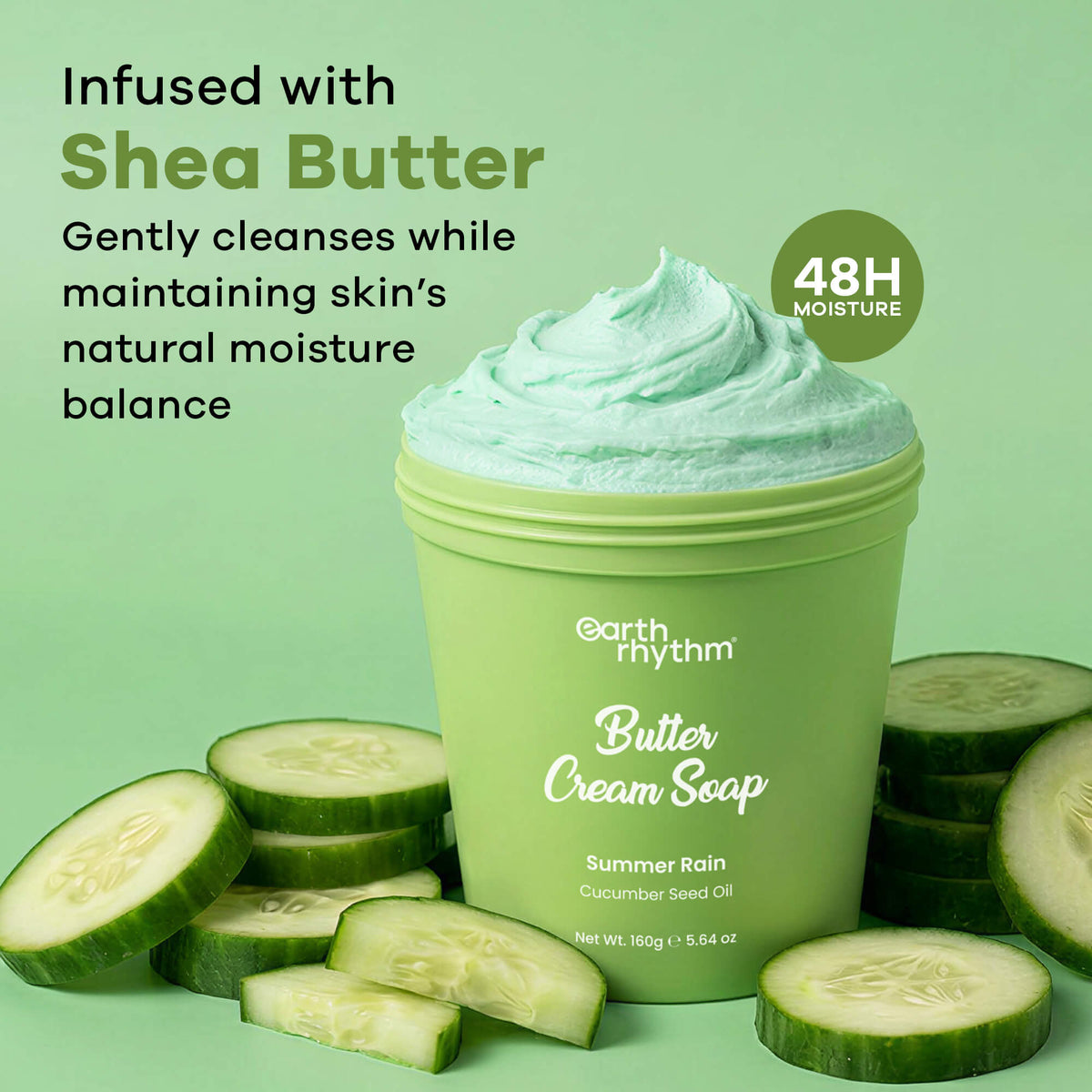 SUMMER RAIN BUTTER CREAM SOAP - 160 gm