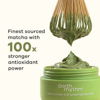 Matcha Face Mask Brightens & Detoxifies Skin with Matcha Green Tea & Glutathione-50g