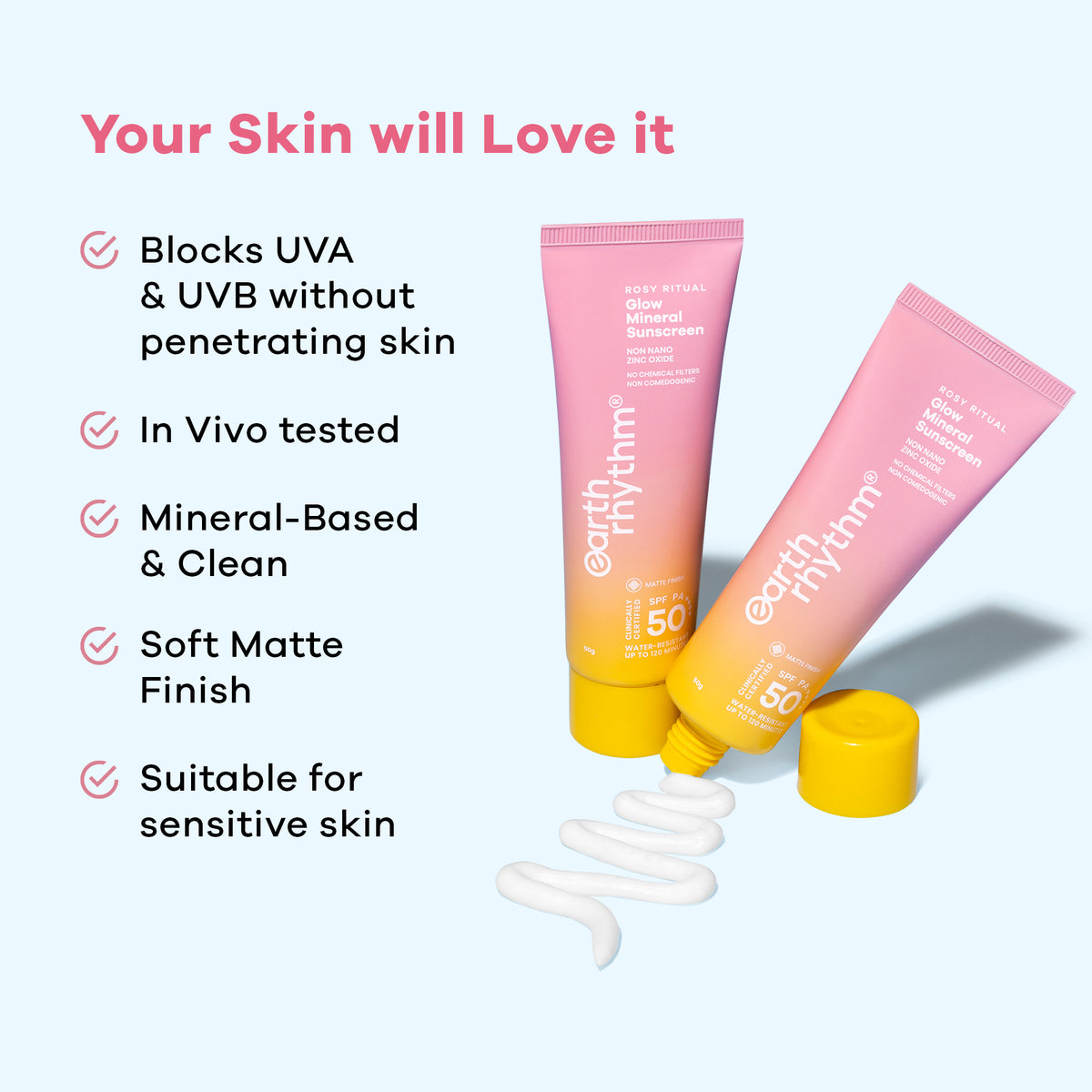 Rosy Ritual Glow Mineral Sunscreen SPF 50 PA++++ 50g