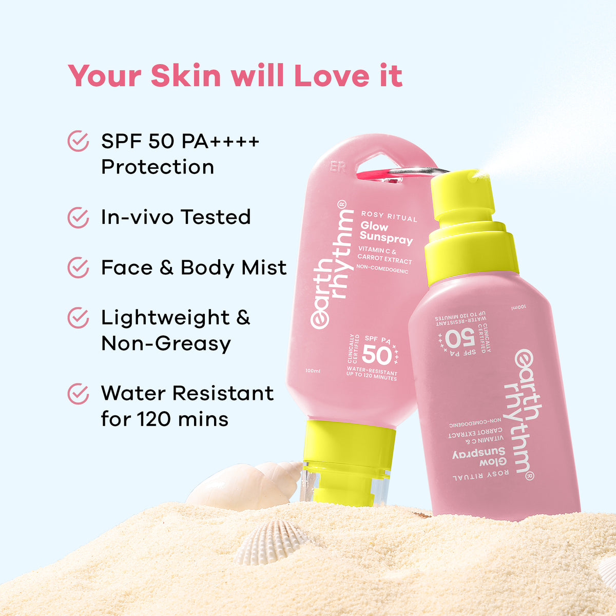 Rosy Ritual Glow Sunspray SPF 50 PA ++++ 100ml
