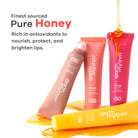 Honey Lip Balm SPF 50 Brightens Lips with Propolis,Peptides & Kojic Acid- 10 gm