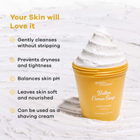 VANILLA CREAM BUTTER CREAM SOAP - 160 gm