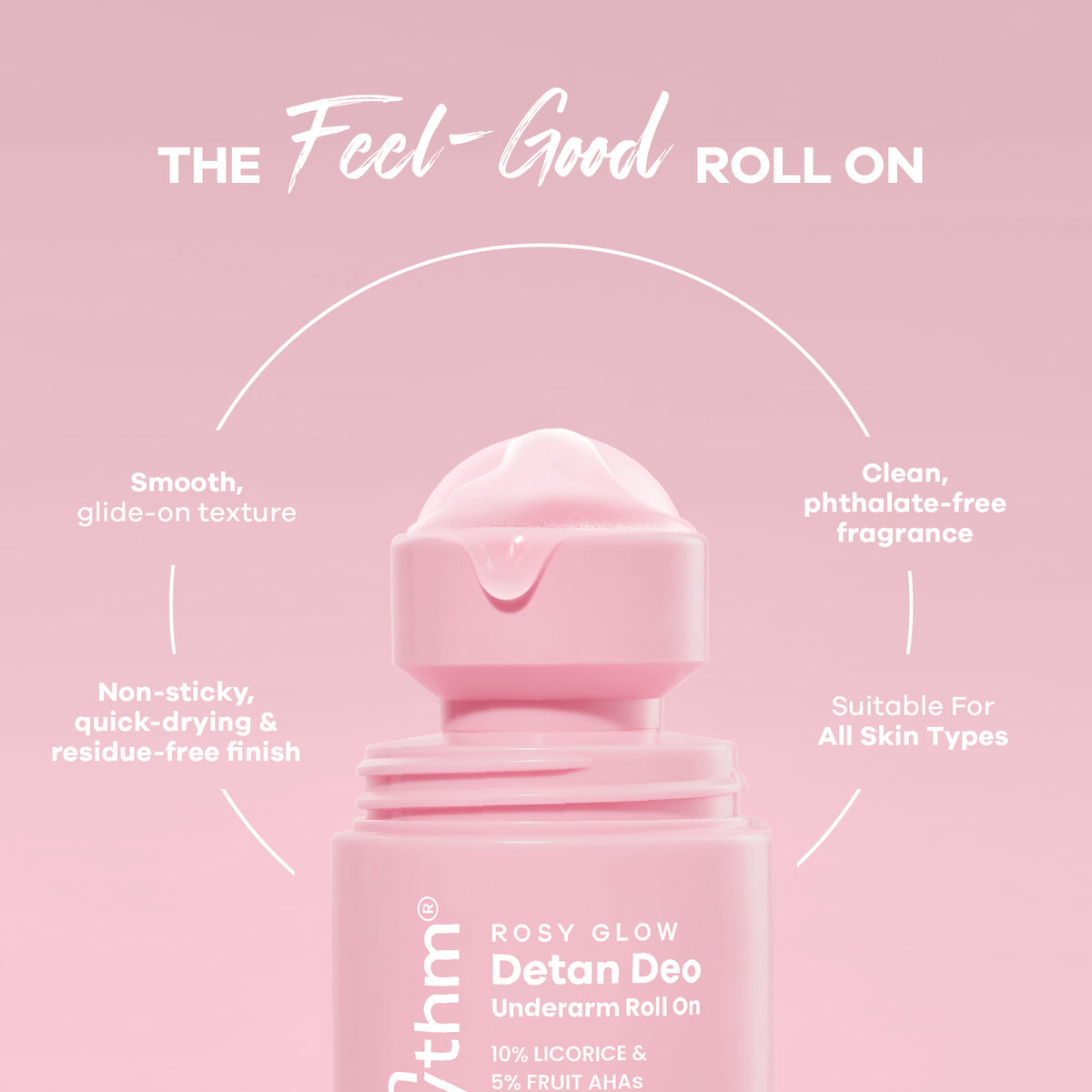 5% Fruit AHA I Detan Underarm Roll on I Visibly reduces Pigmentation I Citrus Fresh I No Aluminium I No Paraben - 50g