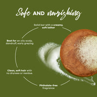 SHAMPOO BAR WITH SHIKAKAI, REETA, AMLA & CURRY LEAF - 80g