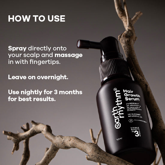 Hair Growth Serum with 3% Redensyl, 2% Anagain & Procapil. Visible Results in 3 Weeks