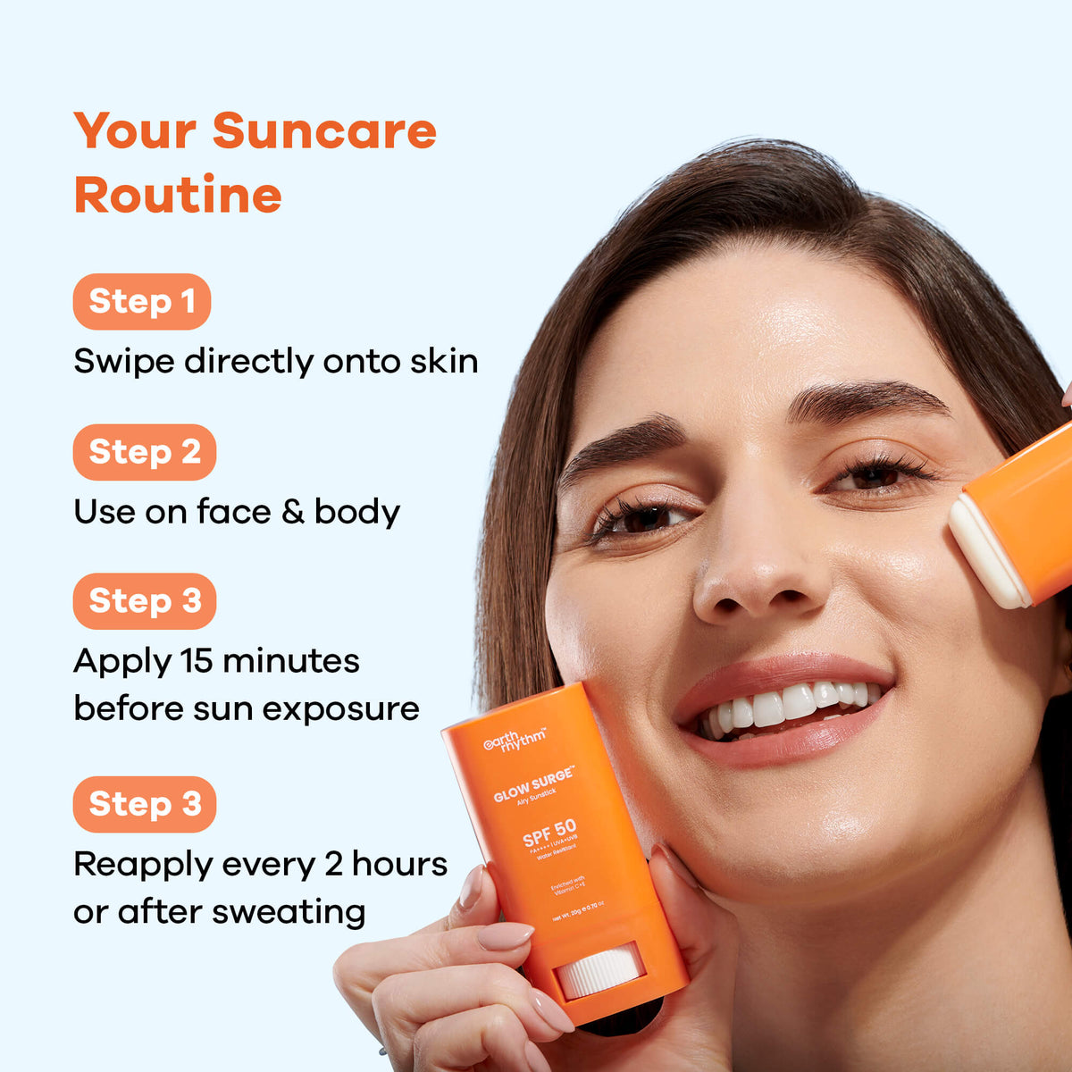 GLOW SURGE SUNSTICK SPF 50 SUNSCREEN STICK - 20gm