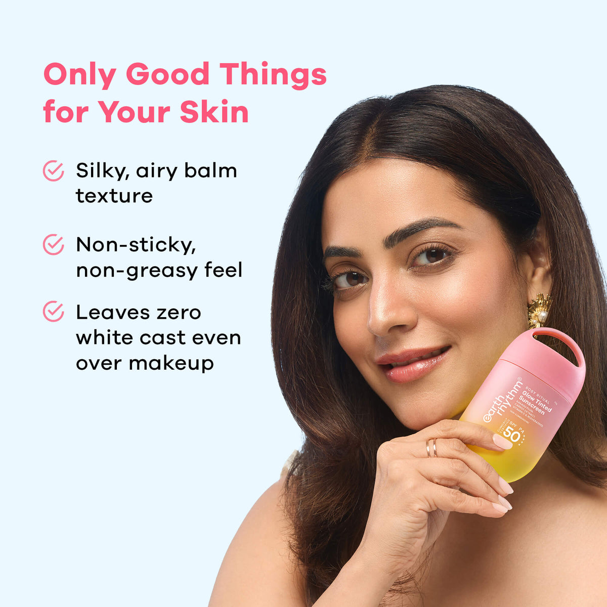 Rosy Ritual Glow Tinted Sunscreen SPF 50 PA ++++ with Vitamin C,No Oxybenzone - 50gm