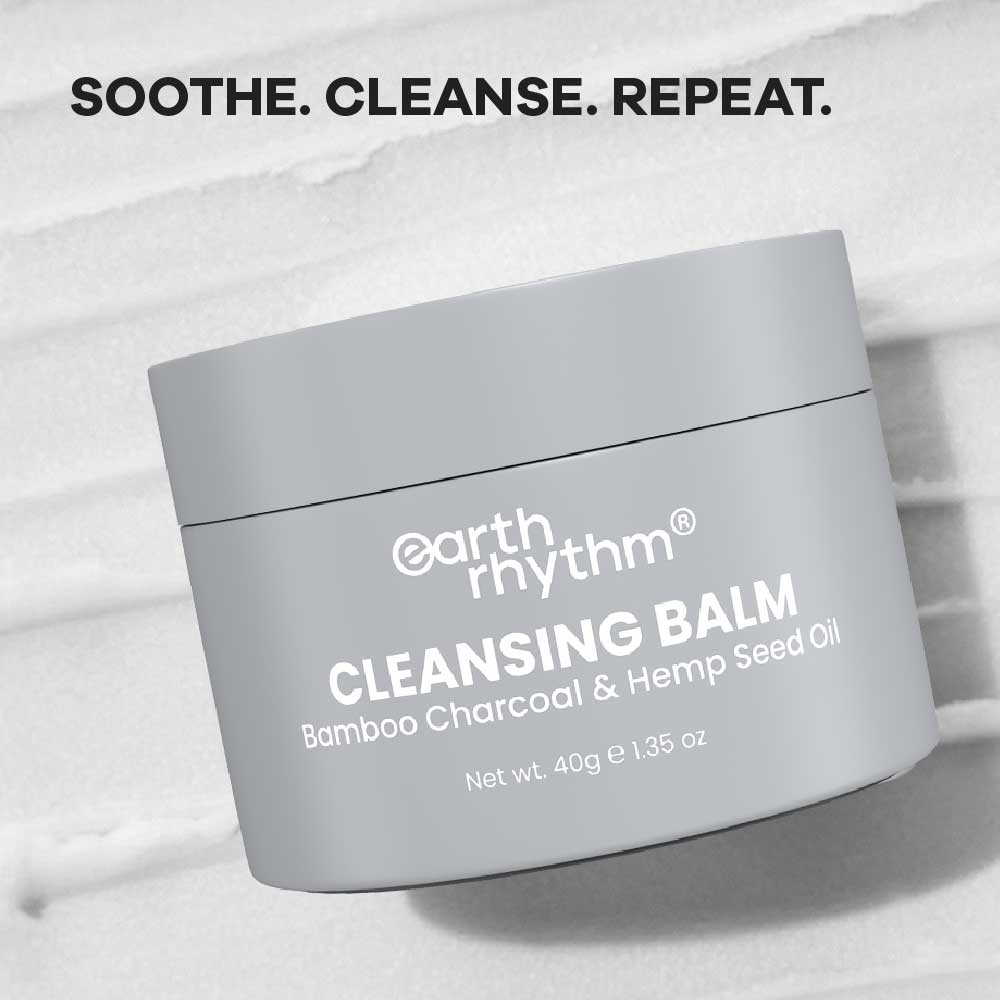 BAMBOO CHARCOAL & HEMP SEED OIL CLEANSING BALM - 40 gm