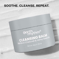 BAMBOO CHARCOAL & HEMP SEED OIL CLEANSING BALM - 40 gm