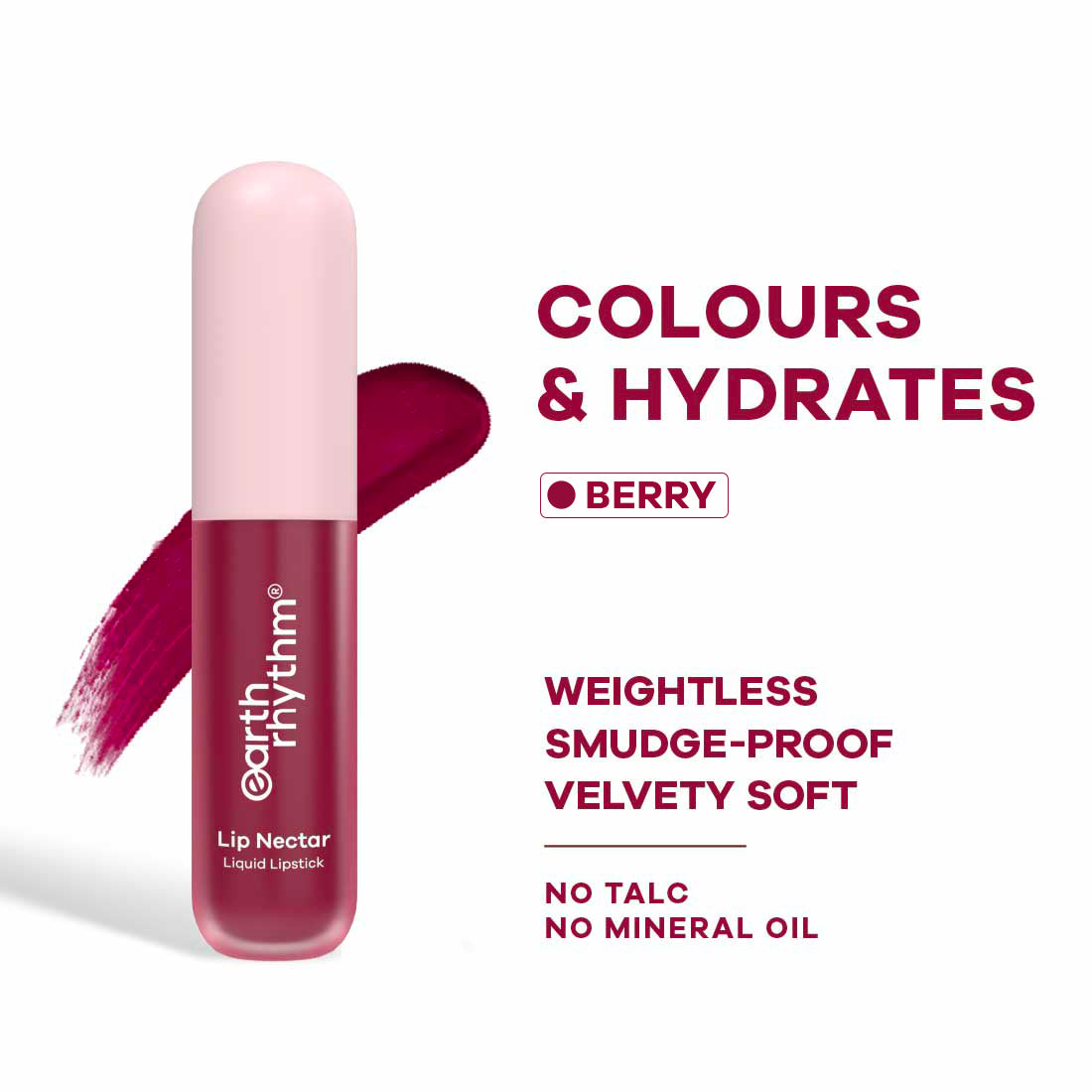 Lip Nectar Matte Liquid Lipstick | Weightless, Never Drying | No Mineral Oil - 5g