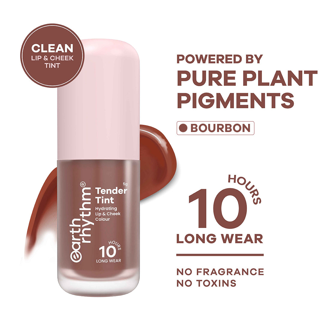 Tender Tint for Lip & Cheek with Pure Plant Pigments 10 H Stay