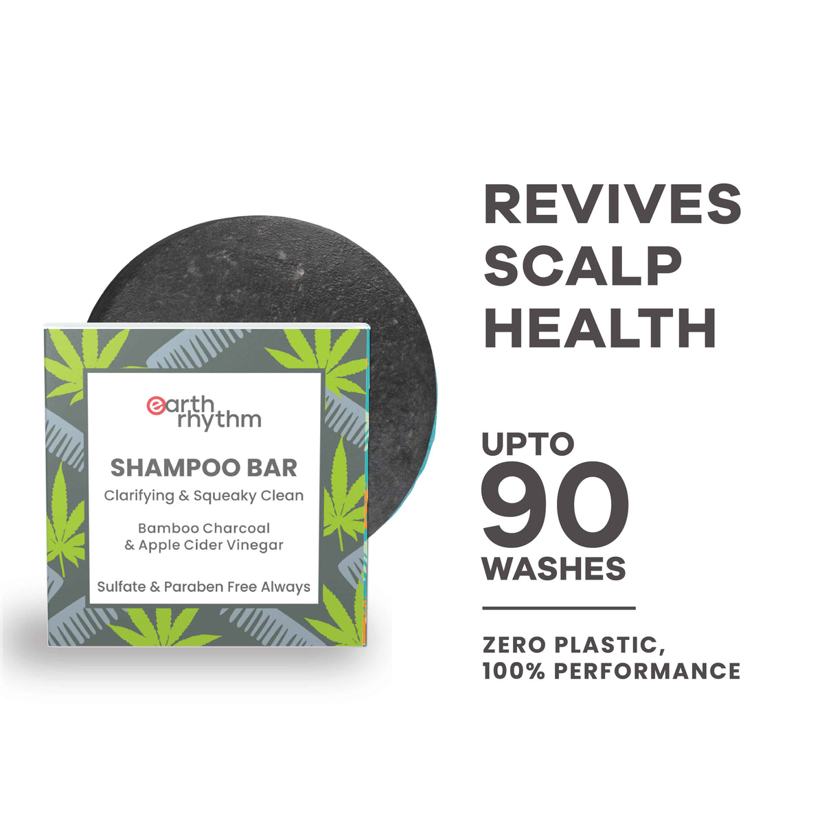 BAMBOO CHARCOAL SHAMPOO BAR - 80g