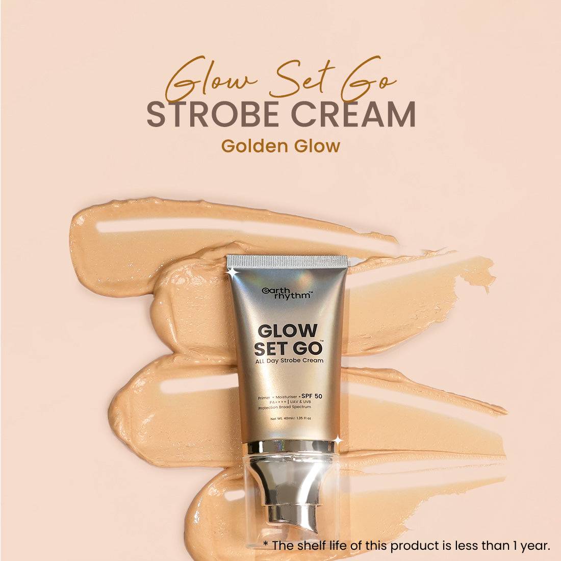 Glow Set Go - All day Strobe Creme - SPF 50 - GOLDEN GLOW