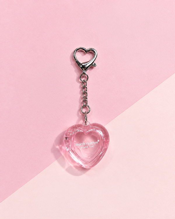 The Tint of Love: Mini Glass Tint with Heart Shaped Keychain