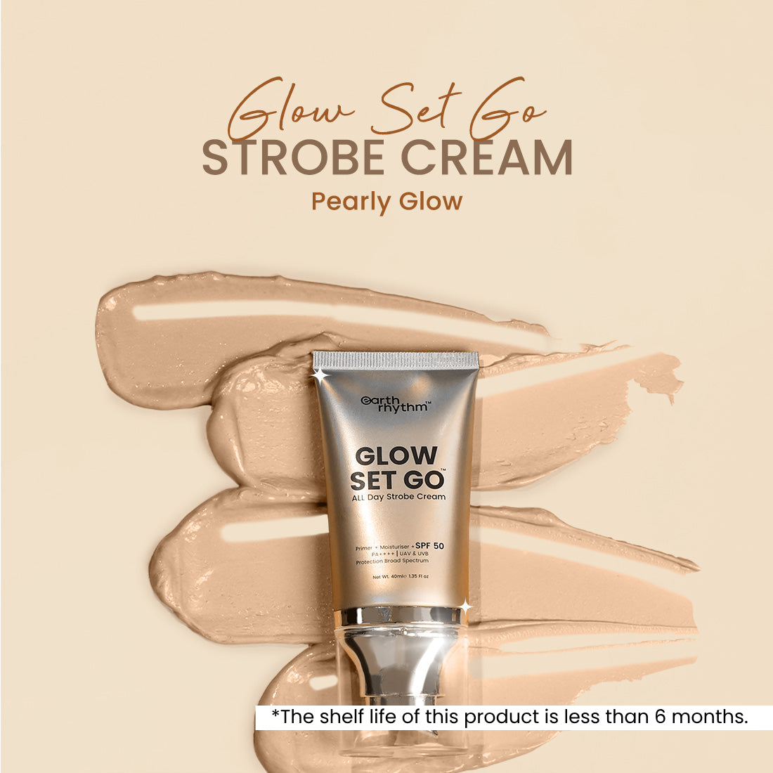 Glow Set Go - All day Strobe Creme - SPF 50 - Pearly Glow