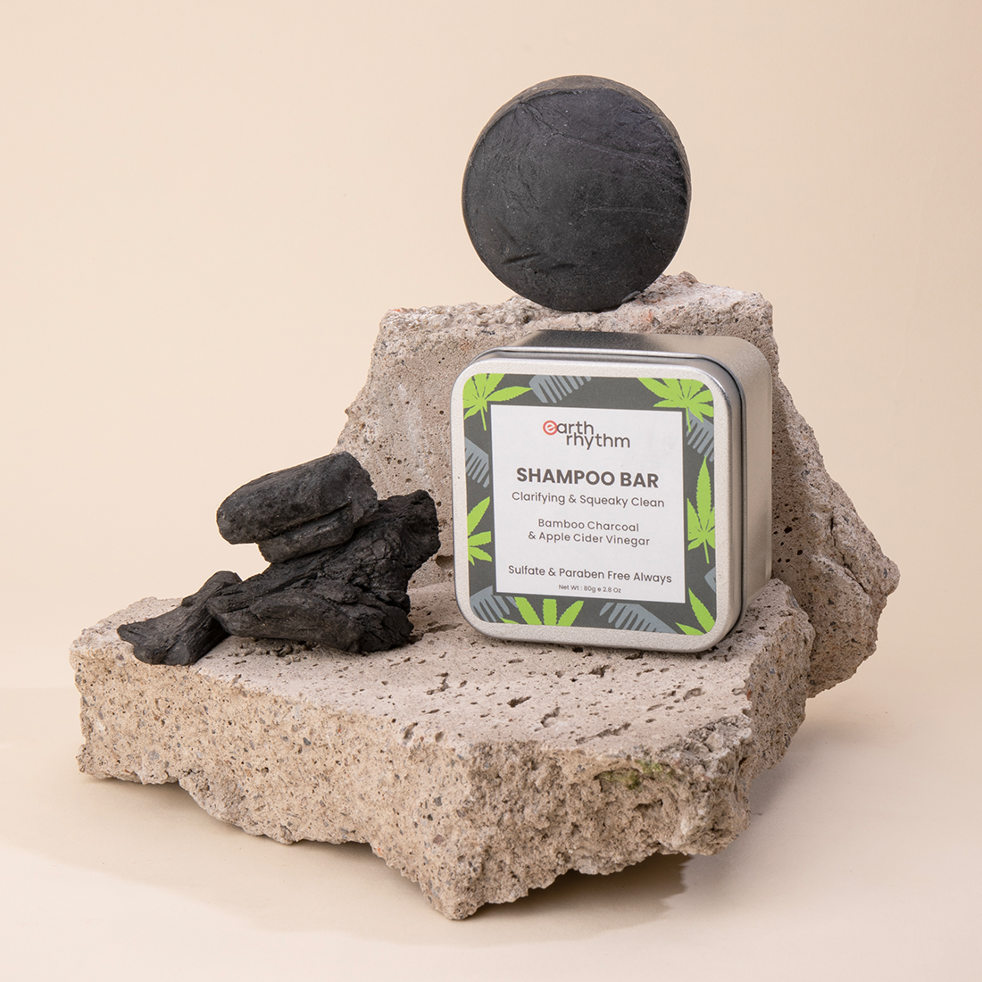 Earth Rhythm Bamboo Charcoal Shampoo Bar