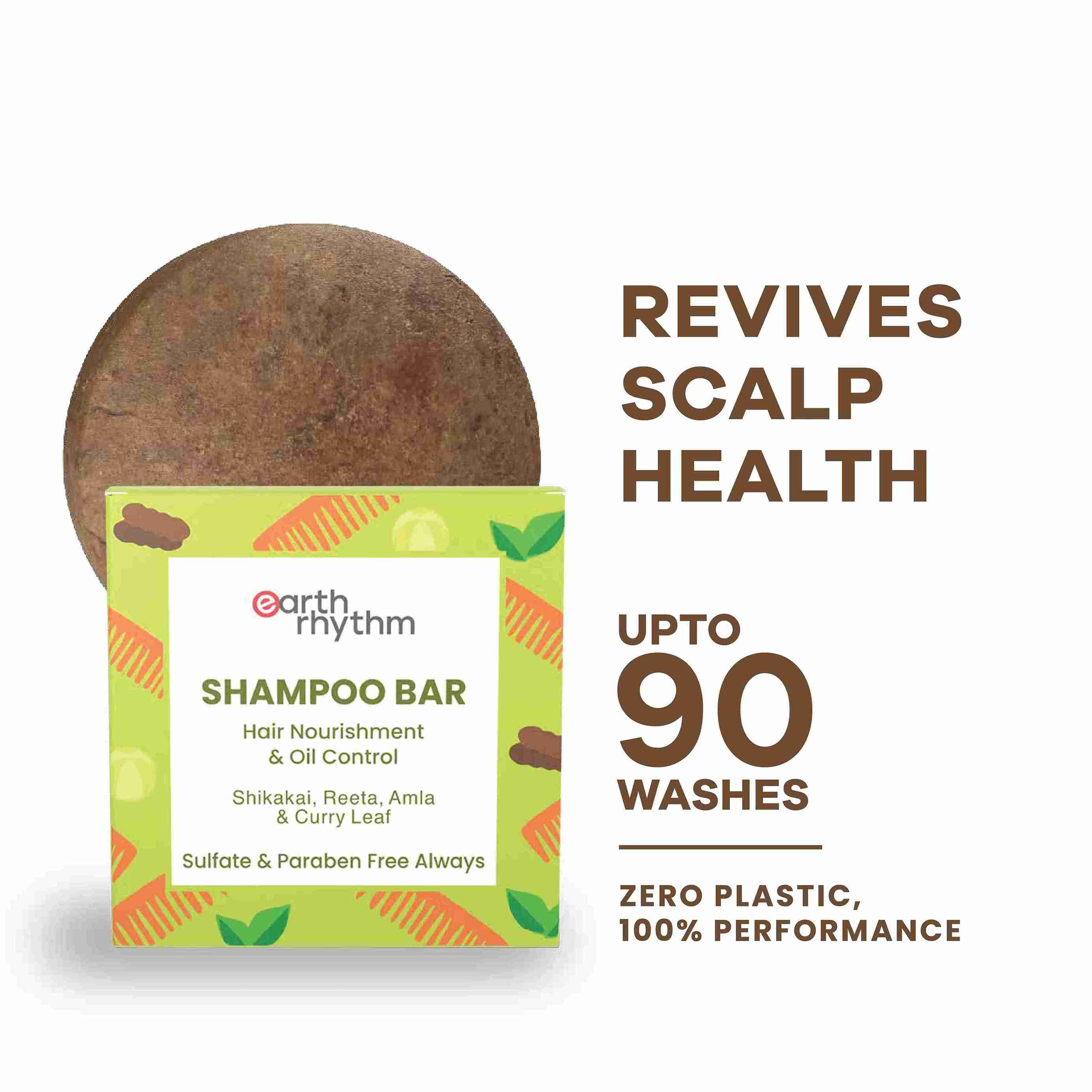 SHAMPOO BAR WITH SHIKAKAI, REETA, AMLA & CURRY LEAF