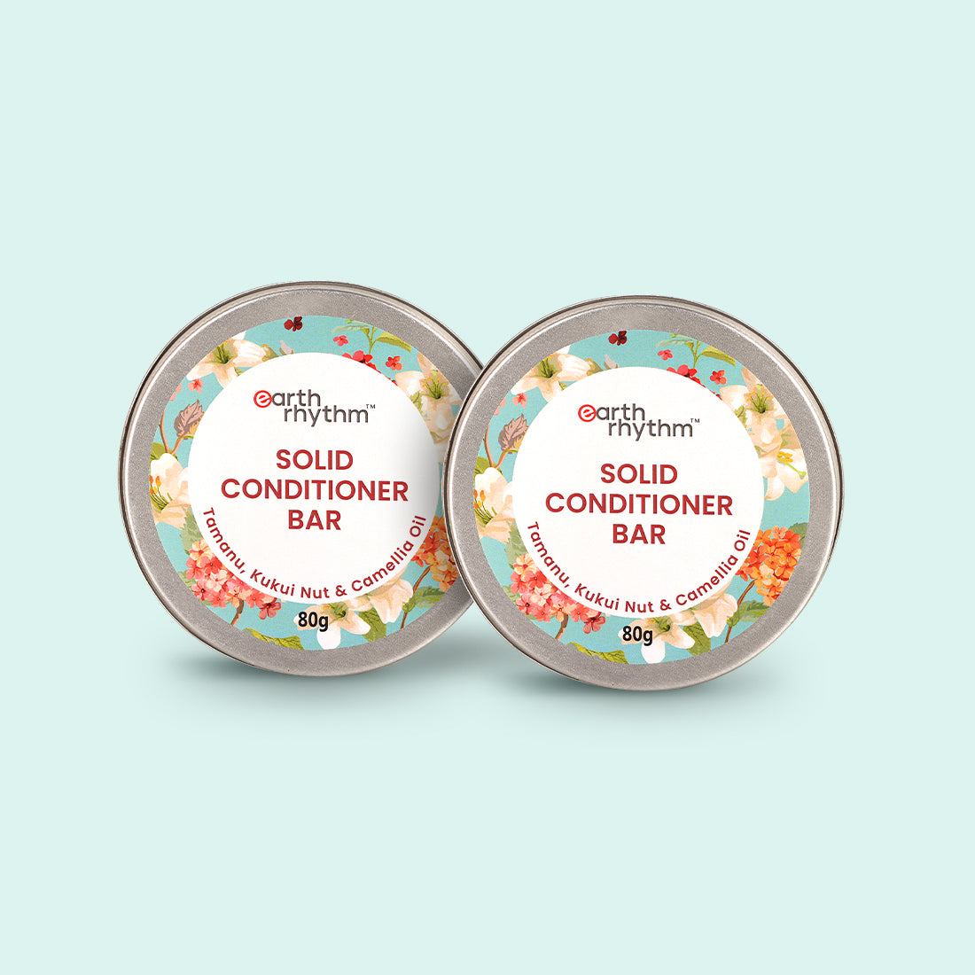 Solid Conditioner Bar For Hair - Pack of 2 Tin case