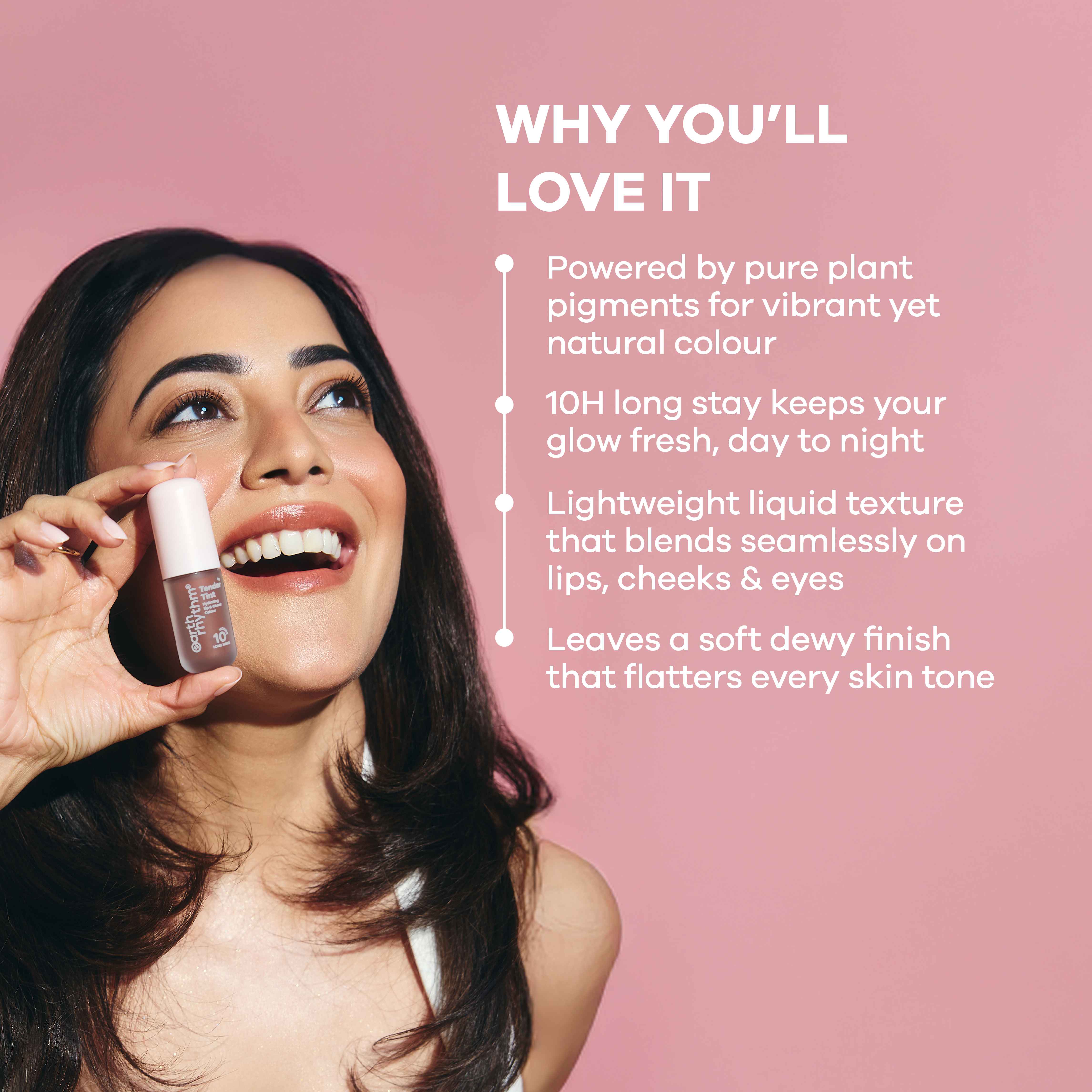 Tender Tint for Lip & Cheek with Pure Plant Pigments 10 H Stay