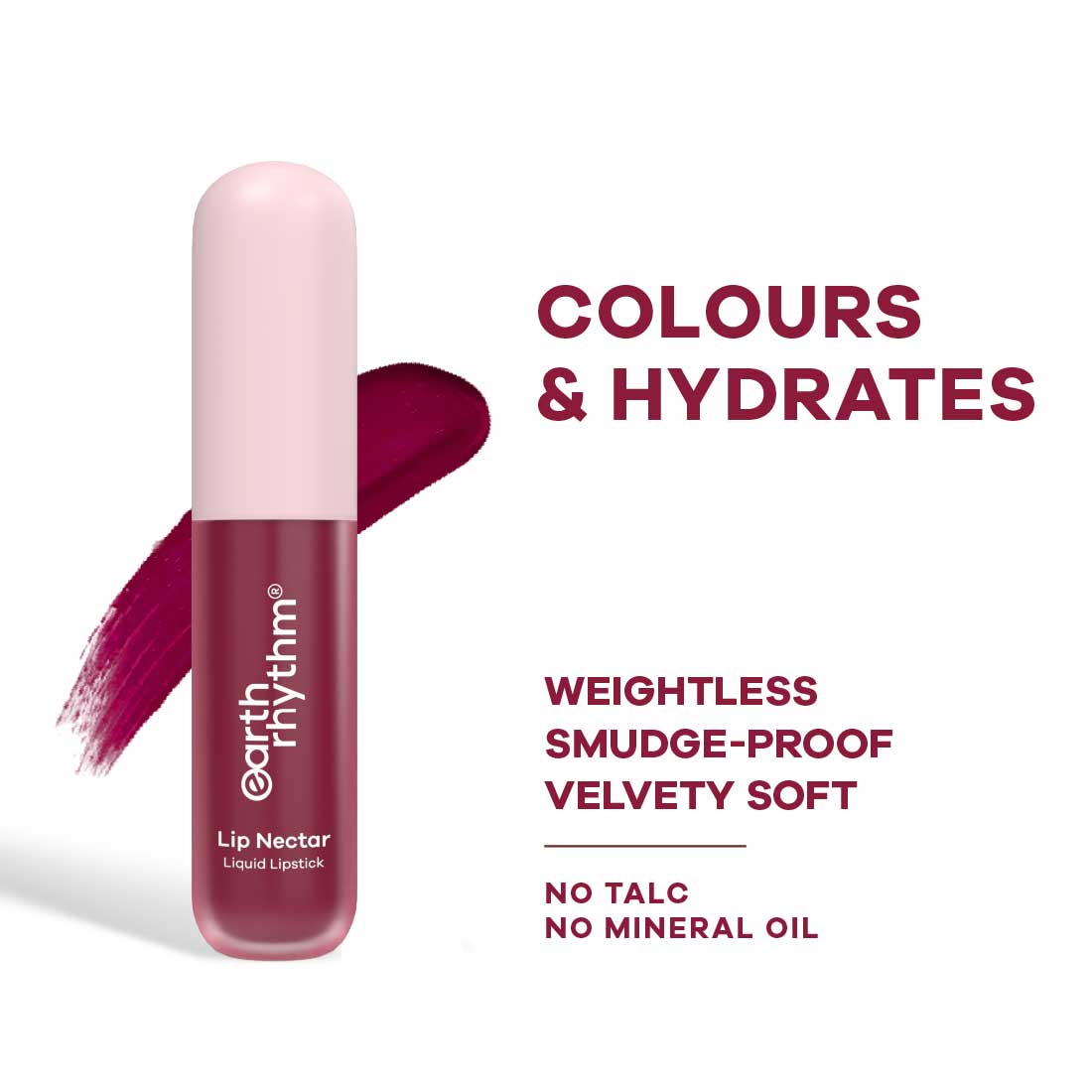 Lip Nectar Matte Liquid Lipstick | Weightless, Never Drying | No Mineral Oil - 5g