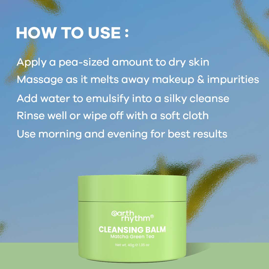MATCHA GREEN TEA CLEANSING BALM