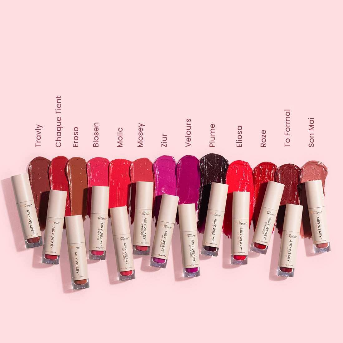 Airy weary lip mousse shades 2