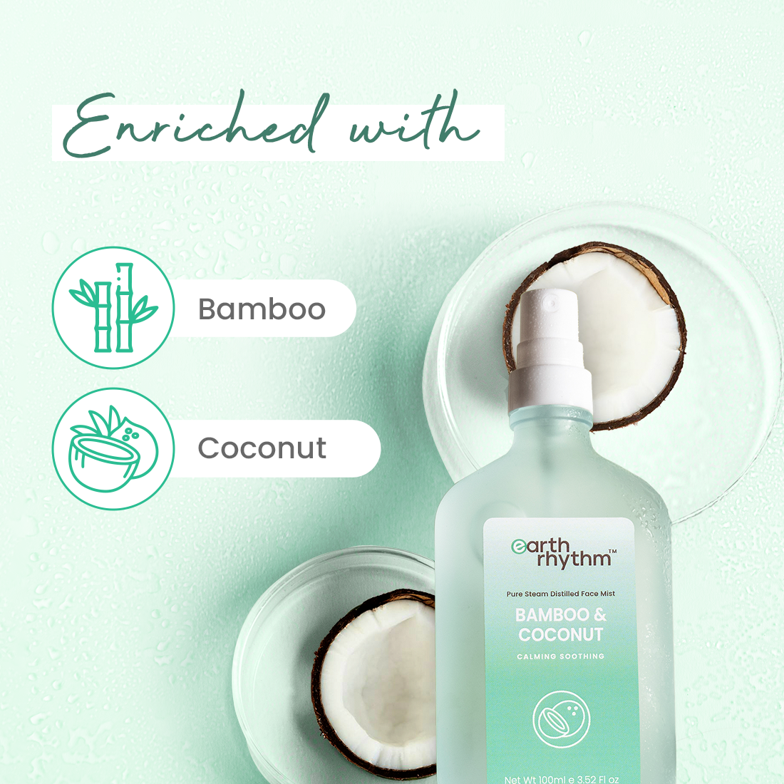bamboo & coconut face mist ingredients