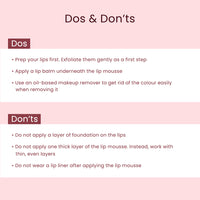 Airy weary lip mousse use