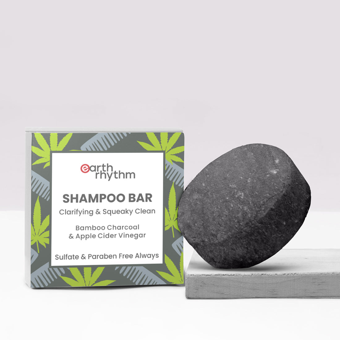 earth rhythm bamboo charcoal shampoo bar