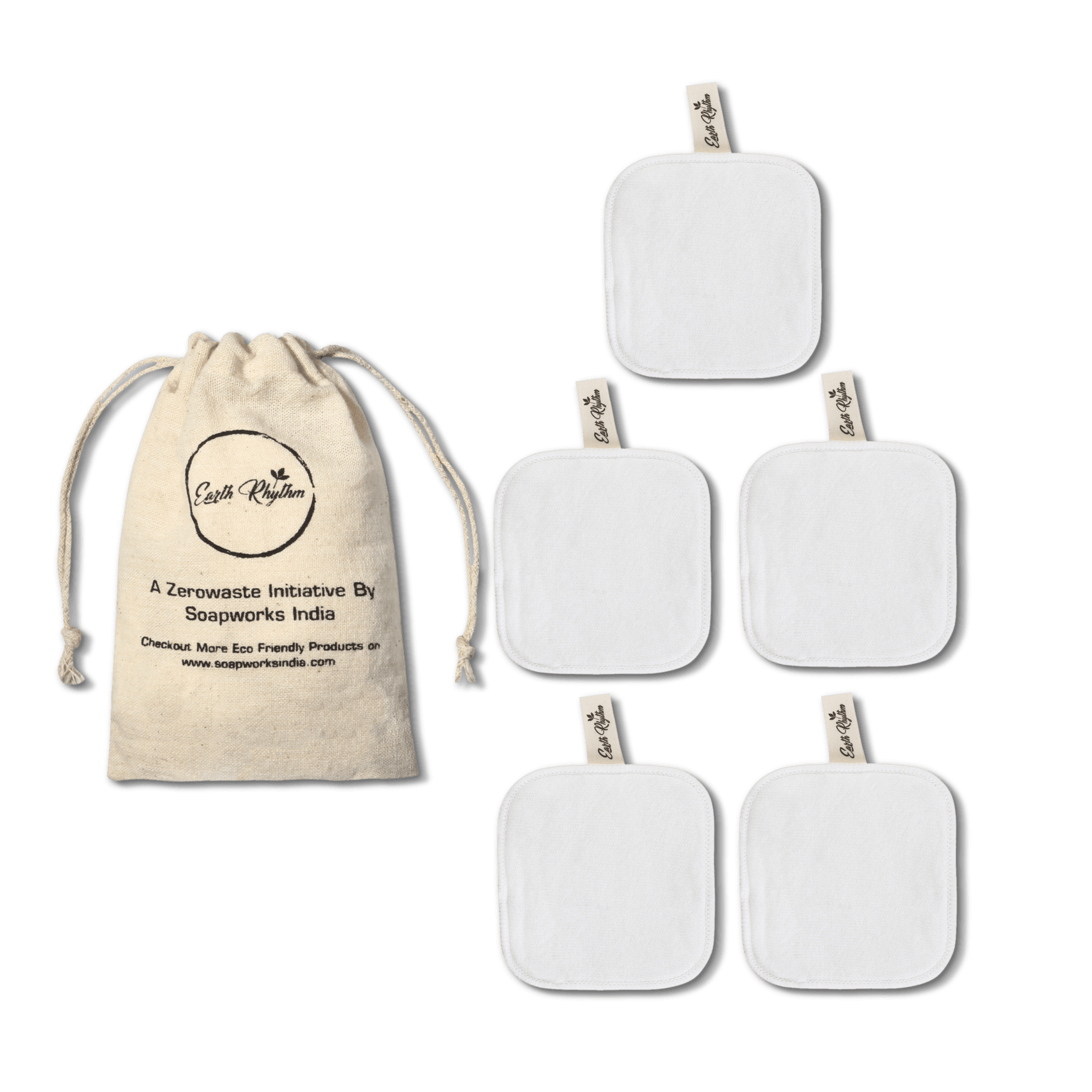 BAMBOO COTTON FACIAL PADS - Earth Rhythm - Nature Approved