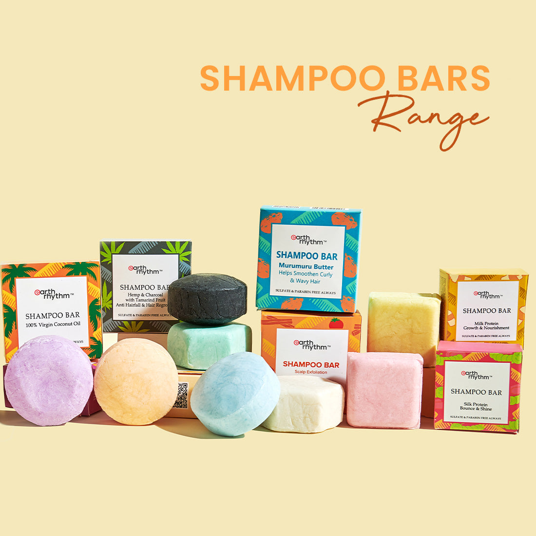 earth rhythm shampoo bar range
